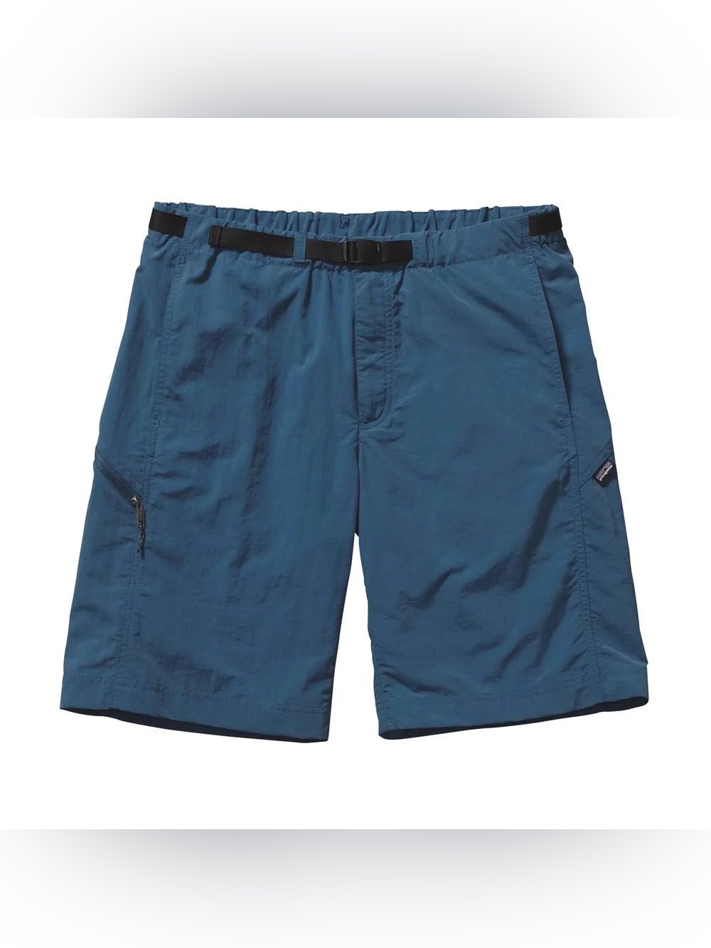 Patagonia Men’s Slate Blue Hybrid Shorts with Integrated Belt